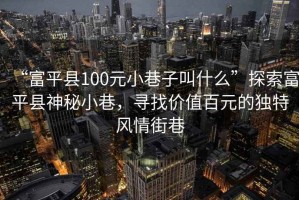 “富平縣100元小巷子叫什么”探索富平縣神秘小巷，尋找價值百元的獨特風情街巷
