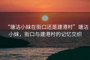 “塘沽小妹在街口還是建港村”塘沽小妹，街口與建港村的記憶交織