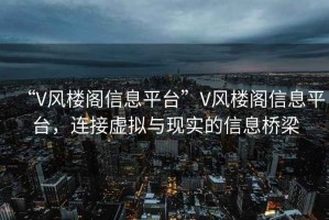 “V風樓閣信息平臺”V風樓閣信息平臺，連接虛擬與現實的信息橋梁