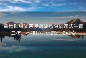 黃楊鈿甜父親涉嫌故意隱瞞違法生育二孩，科技助力追蹤違法線索