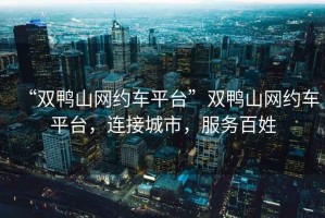 “雙鴨山網約車平臺”雙鴨山網約車平臺，連接城市，服務百姓