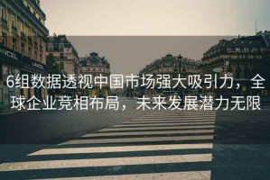 6組數據透視中國市場強大吸引力，全球企業競相布局，未來發展潛力無限
