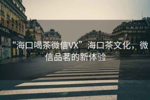 “海口喝茶微信VX”海口茶文化，微信品茗的新體驗(yàn)