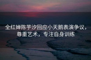 全紅嬋陳芋汐回應小天鵝表演爭議，尊重藝術，專注自身訓練
