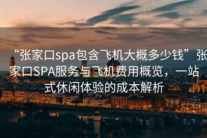 “張家口spa包含飛機大概多少錢”張家口SPA服務與飛機費用概覽，一站式休閑體驗的成本解析