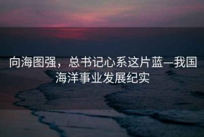 向海圖強，總書記心系這片藍—我國海洋事業發展紀實