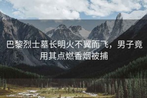 巴黎烈士墓長明火不翼而飛，男子竟用其點燃香煙被捕