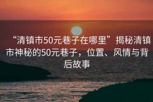 “清鎮市50元巷子在哪里”揭秘清鎮市神秘的50元巷子，位置、風情與背后故事