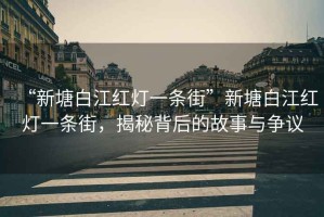“新塘白江紅燈一條街”新塘白江紅燈一條街，揭秘背后的故事與爭議