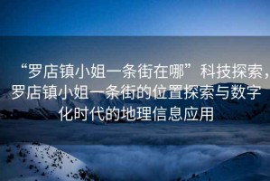 “羅店鎮小姐一條街在哪”科技探索，羅店鎮小姐一條街的位置探索與數字化時代的地理信息應用