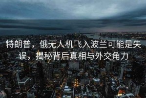 特朗普，俄無人機飛入波蘭可能是失誤，揭秘背后真相與外交角力