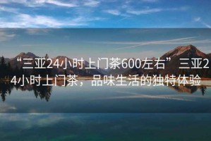“三亞24小時上門茶600左右”三亞24小時上門茶，品味生活的獨(dú)特體驗(yàn)