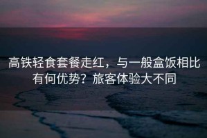 高鐵輕食套餐走紅，與一般盒飯相比有何優(yōu)勢？旅客體驗大不同