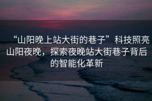 “山陽晚上站大街的巷子”科技照亮山陽夜晚，探索夜晚站大街巷子背后的智能化革新