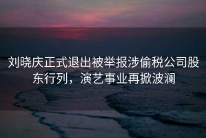 劉曉慶正式退出被舉報涉偷稅公司股東行列，演藝事業再掀波瀾