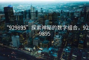 “929895”探索神秘的數(shù)字組合，929895