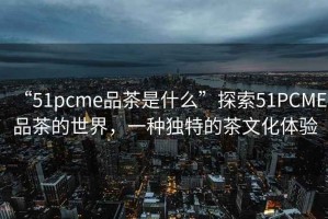 “51pcme品茶是什么”探索51PCME品茶的世界，一種獨特的茶文化體驗