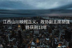 江西山川映照正義，政協副主席胡強終獲刑13年