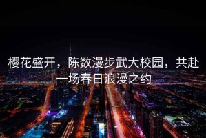 櫻花盛開，陳數(shù)漫步武大校園，共赴一場春日浪漫之約