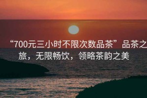 “700元三小時不限次數品茶”品茶之旅，無限暢飲，領略茶韻之美