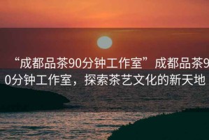 “成都品茶90分鐘工作室”成都品茶90分鐘工作室，探索茶藝文化的新天地