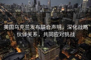 美國烏克蘭發布聯合聲明，深化戰略伙伴關系，共同應對挑戰