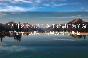 “去什么地方嫖”關(guān)于嫖娼行為的深度解析，風(fēng)險、后果及替代選擇