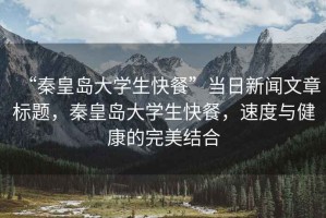 “秦皇島大學生快餐”當日新聞文章標題，秦皇島大學生快餐，速度與健康的完美結合