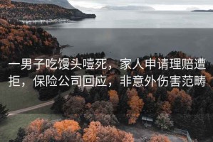 一男子吃饅頭噎死，家人申請理賠遭拒，保險公司回應，非意外傷害范疇