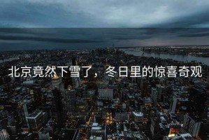 北京竟然下雪了，冬日里的驚喜奇觀