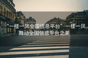 “一樓一鳳全國信息平臺”一樓一鳳，舞動全國信息平臺之美