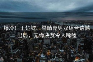 爆冷！王楚欽、梁靖崑男雙組合遺憾出局，無緣決賽令人唏噓
