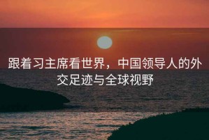跟著習主席看世界，中國領導人的外交足跡與全球視野