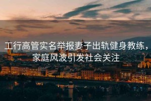 工行高管實名舉報妻子出軌健身教練，家庭風波引發社會關注