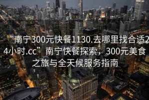 “南寧300元快餐1130.去哪里找合適24小時.cc”南寧快餐探索，300元美食之旅與全天候服務指南
