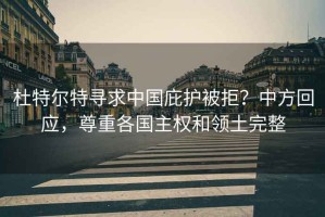 杜特爾特尋求中國庇護(hù)被拒？中方回應(yīng)，尊重各國主權(quán)和領(lǐng)土完整