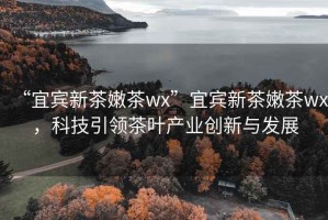 “宜賓新茶嫩茶wx”宜賓新茶嫩茶wx，科技引領(lǐng)茶葉產(chǎn)業(yè)創(chuàng)新與發(fā)展