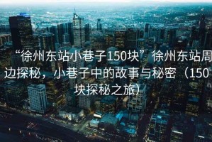“徐州東站小巷子150塊”徐州東站周邊探秘，小巷子中的故事與秘密（150塊探秘之旅）