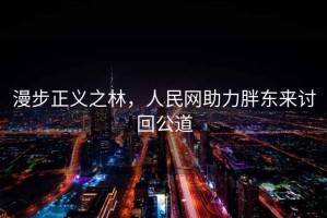 漫步正義之林，人民網助力胖東來討回公道