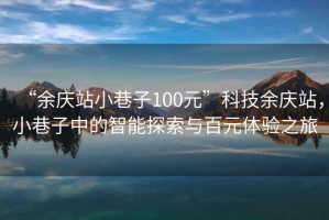 “余慶站小巷子100元”科技余慶站，小巷子中的智能探索與百元體驗之旅