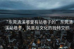 “東莞清溪哪里有站巷子的”東莞清溪站巷子，風景與文化的獨特交織