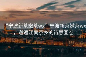 “寧波新茶嫩茶wx”寧波新茶嫩茶wx，邂逅江南茶鄉(xiāng)的詩意畫卷