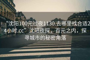 “沈陽100元過夜1130.去哪里找合適24小時.cc”沈陽夜探，百元之內，探尋城市的秘密角落