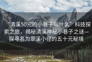 “清溪50元的小巷子叫什么”科技探索之旅，揭秘清溪神秘小巷子之謎—探尋名為翠溪小徑的五十元秘境