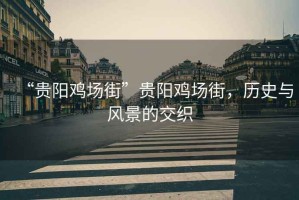 “貴陽雞場街”貴陽雞場街，歷史與風景的交織