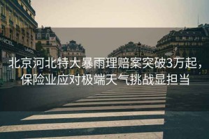 北京河北特大暴雨理賠案突破3萬起，保險(xiǎn)業(yè)應(yīng)對極端天氣挑戰(zhàn)顯擔(dān)當(dāng)
