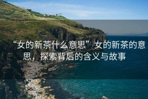 “女的新茶什么意思”女的新茶的意思，探索背后的含義與故事