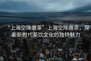 “上海空降嫩茶”上海空降嫩茶，探索新時代茶飲文化的獨特魅力
