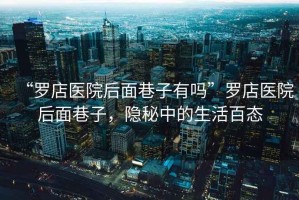 “羅店醫院后面巷子有嗎”羅店醫院后面巷子，隱秘中的生活百態