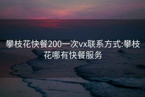 攀枝花快餐200一次vx聯(lián)系方式:攀枝花哪有快餐服務
